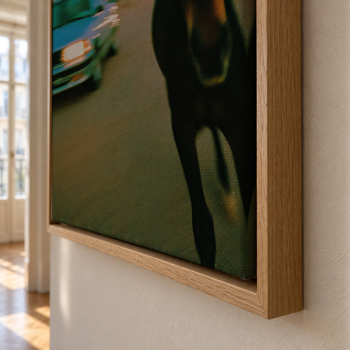 Night Rider - Framed canvas detail