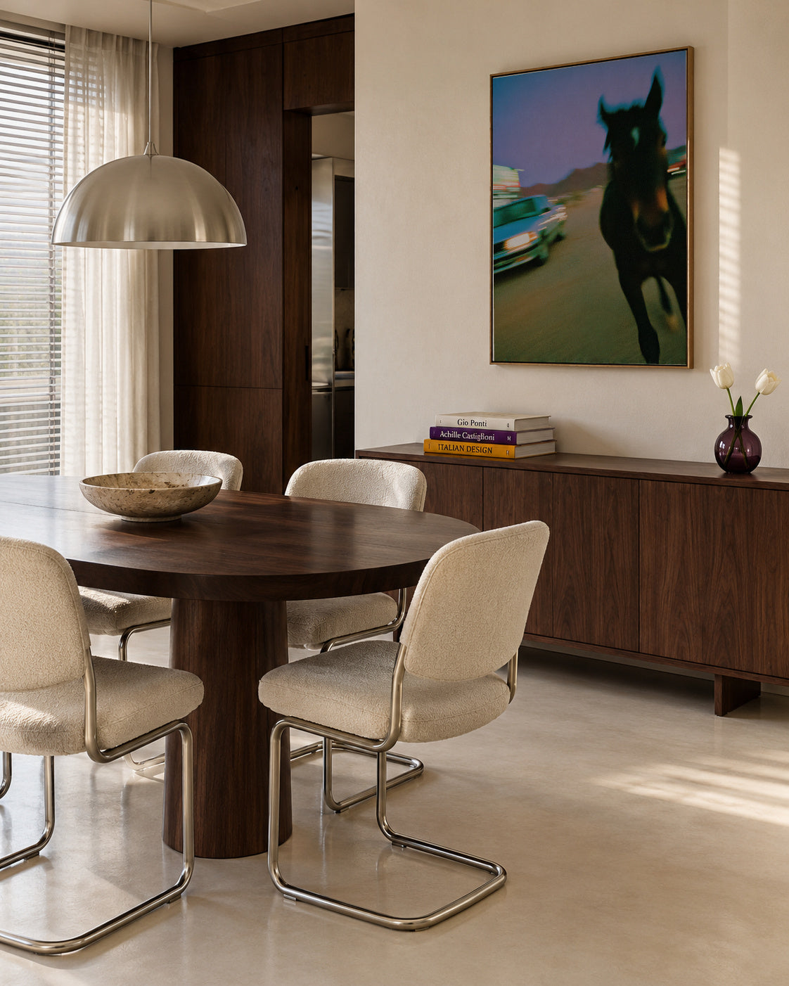 Night Rider - Framed canvas in an interior