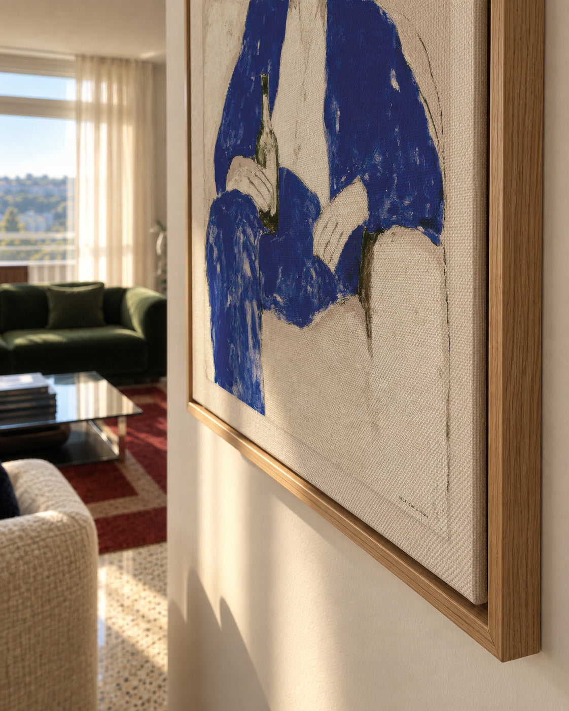 The Cowboy - Framed canvas detail