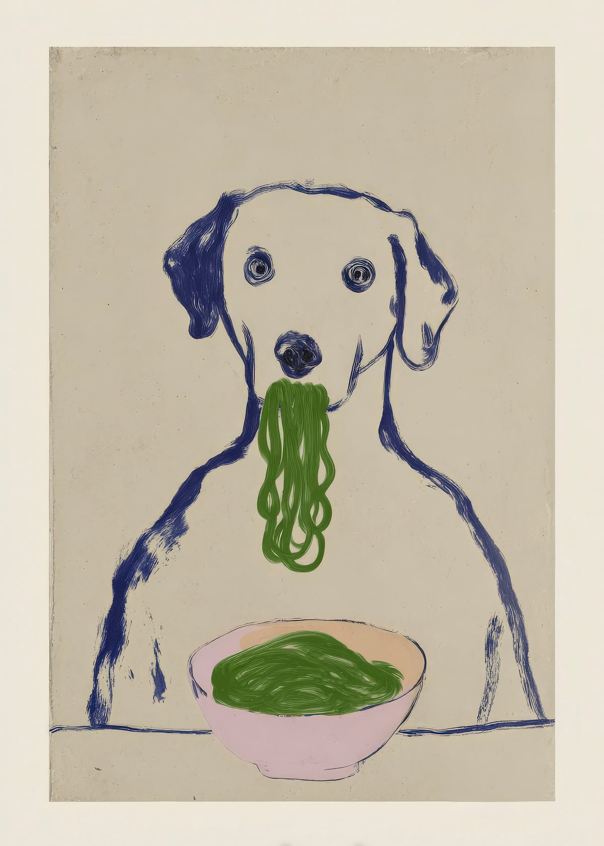Dinner for Dogs - Unframed art print
