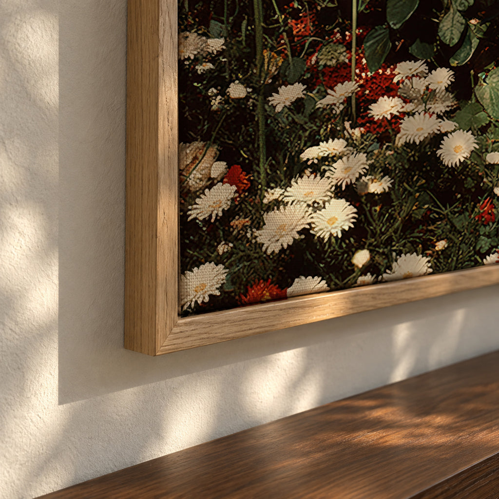 Rose Garden - Framed canvas detail