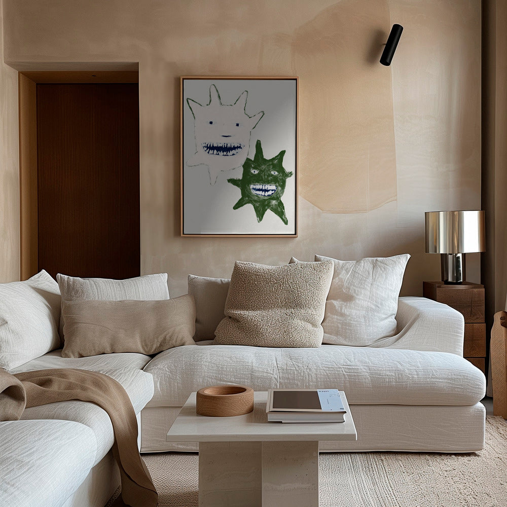 Ilustración de monstruos gemelos – Canvas2