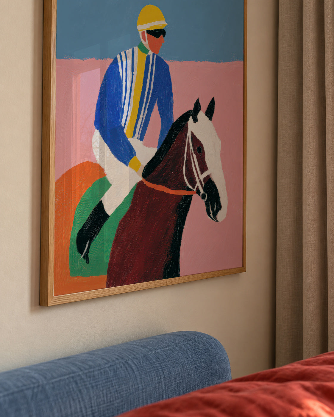 Polo Match - Framed poster detail