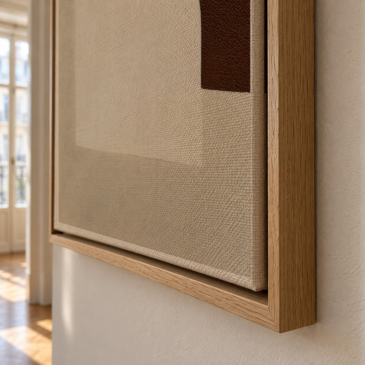 Linen Forms - Framed canvas detail