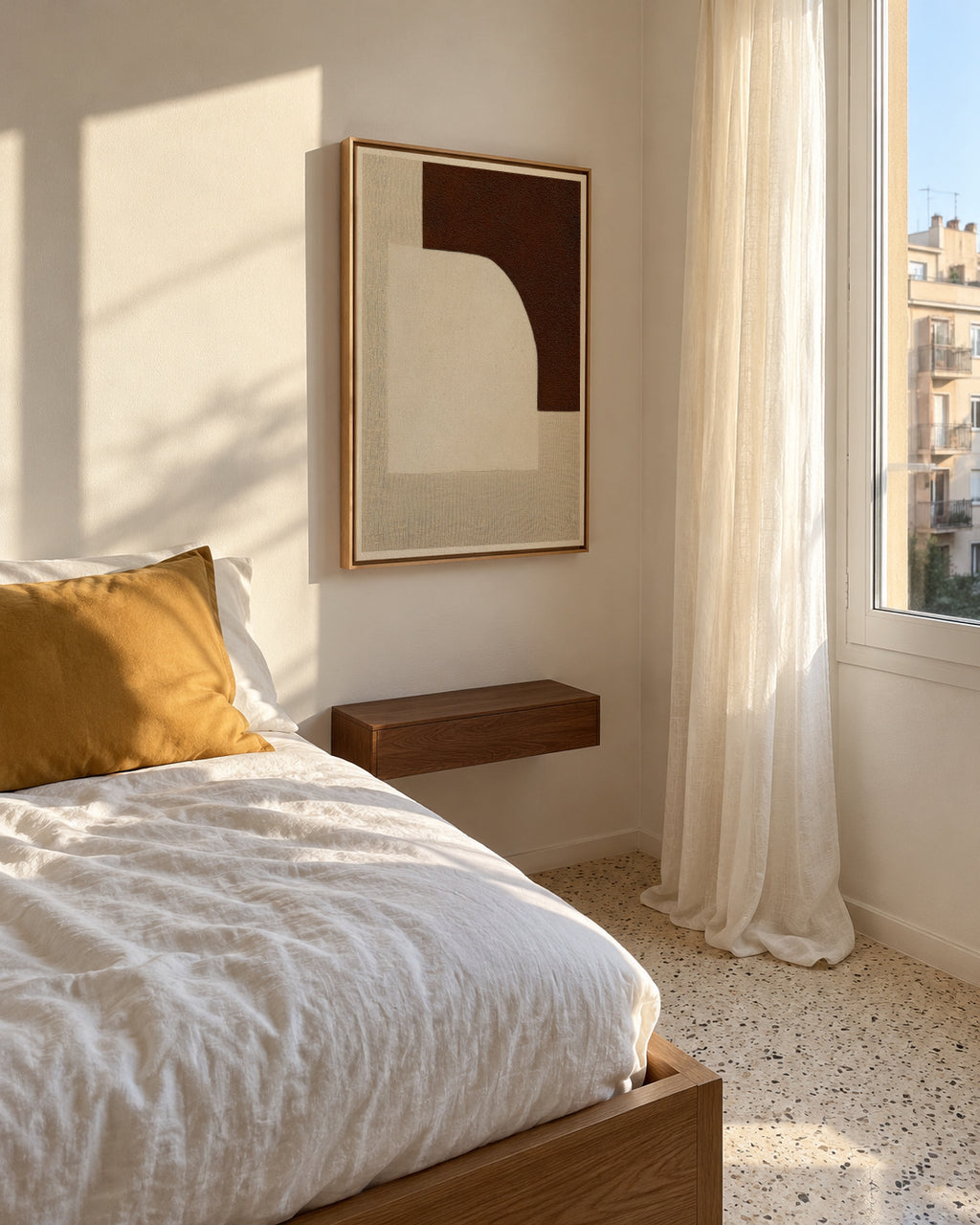 Linen Forms - Framed canvas in an interior