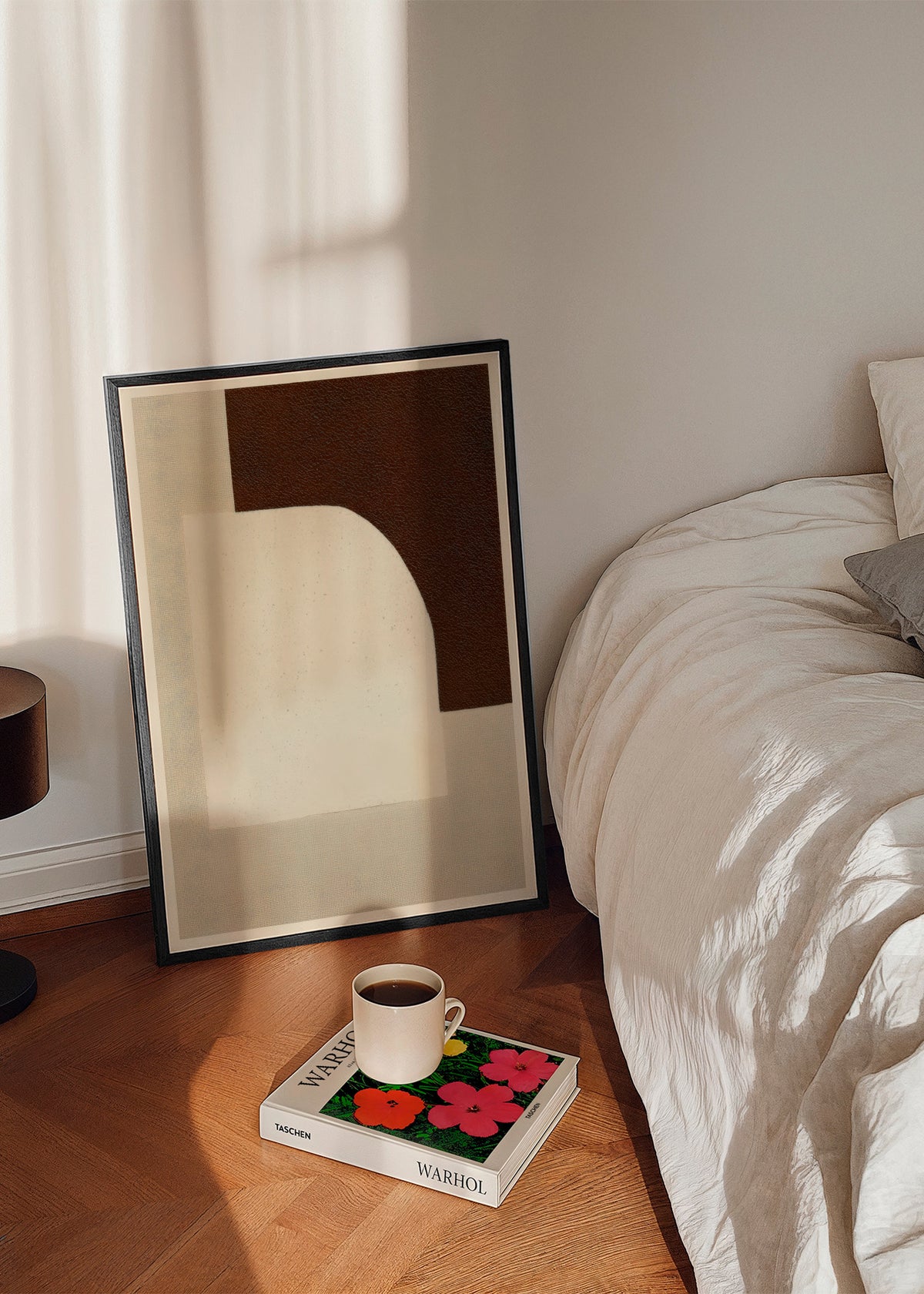 Linen Forms - Framed poster in an interior
