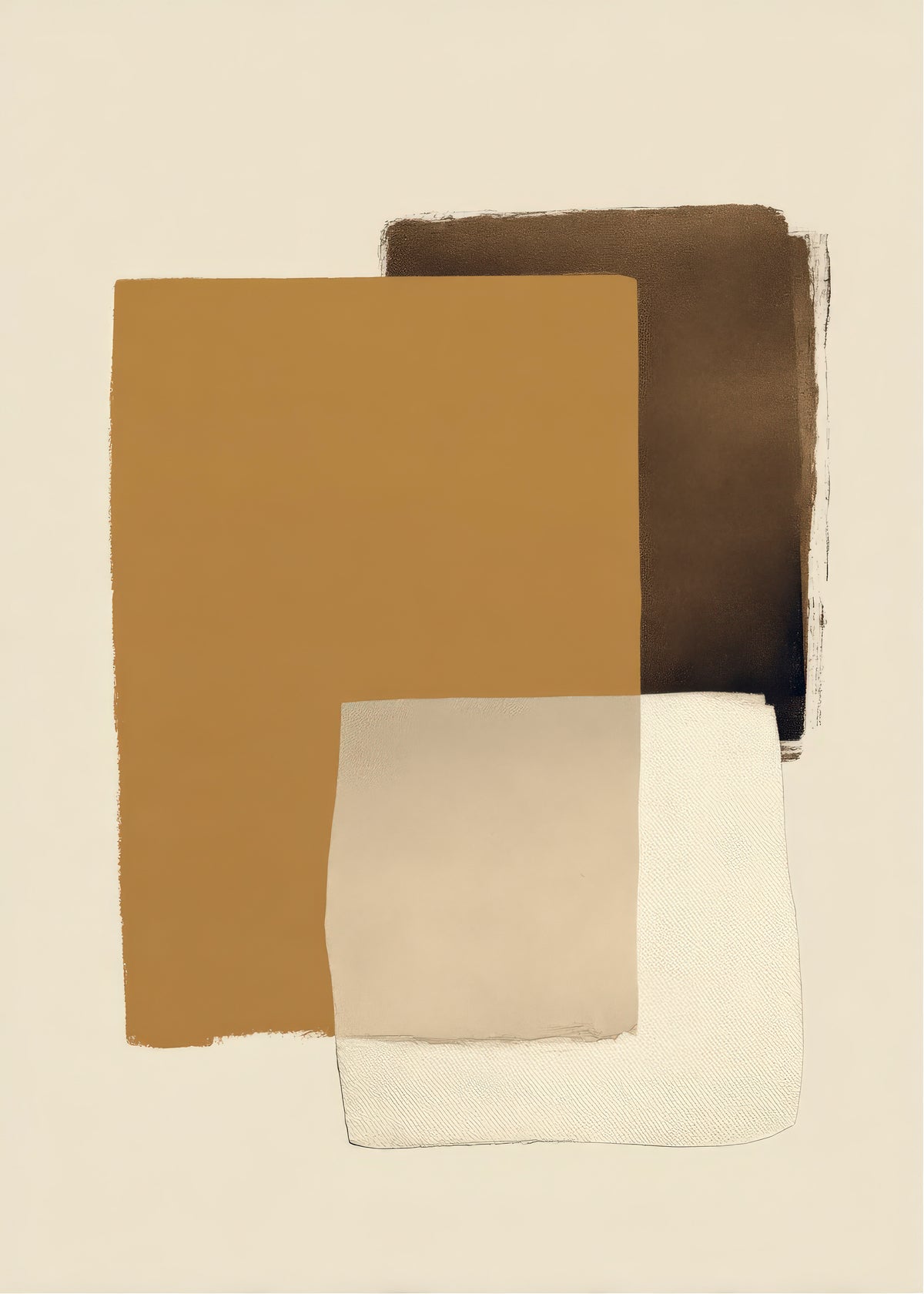 Ochre Layers - Unframed art print