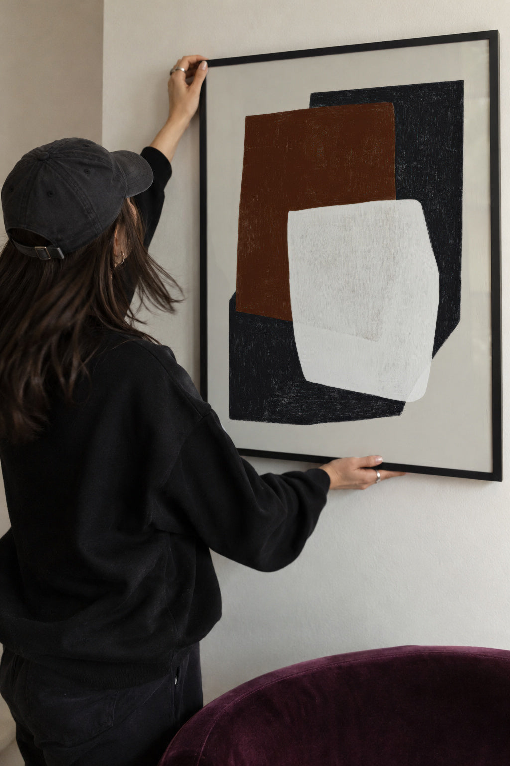 Stone Geometry - Framed poster detail