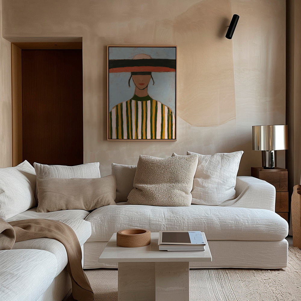 Ilustración de figura con sombrero ancho – Canvas1