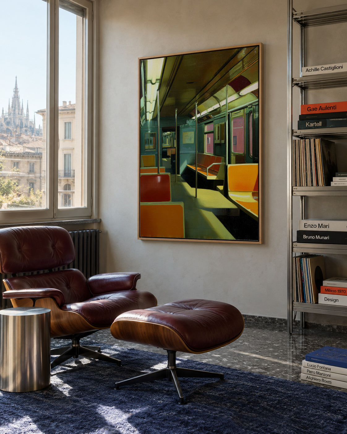 Last Train Home - Framed canvas in an interior