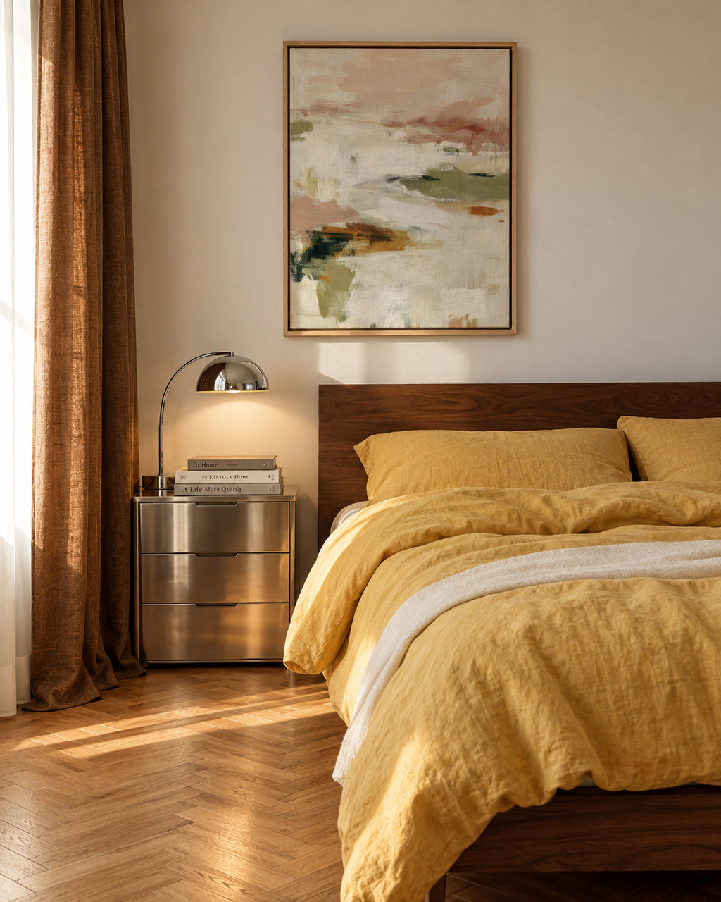 Dust Horizon - Framed canvas in an interior
