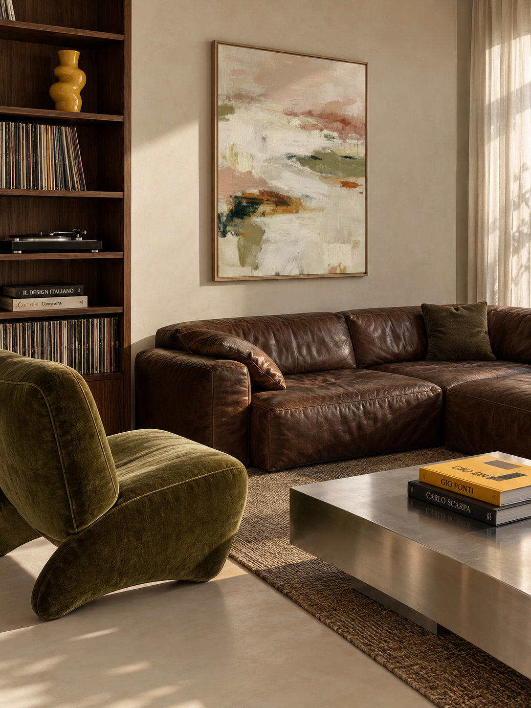 Dust Horizon - Framed canvas in an interior