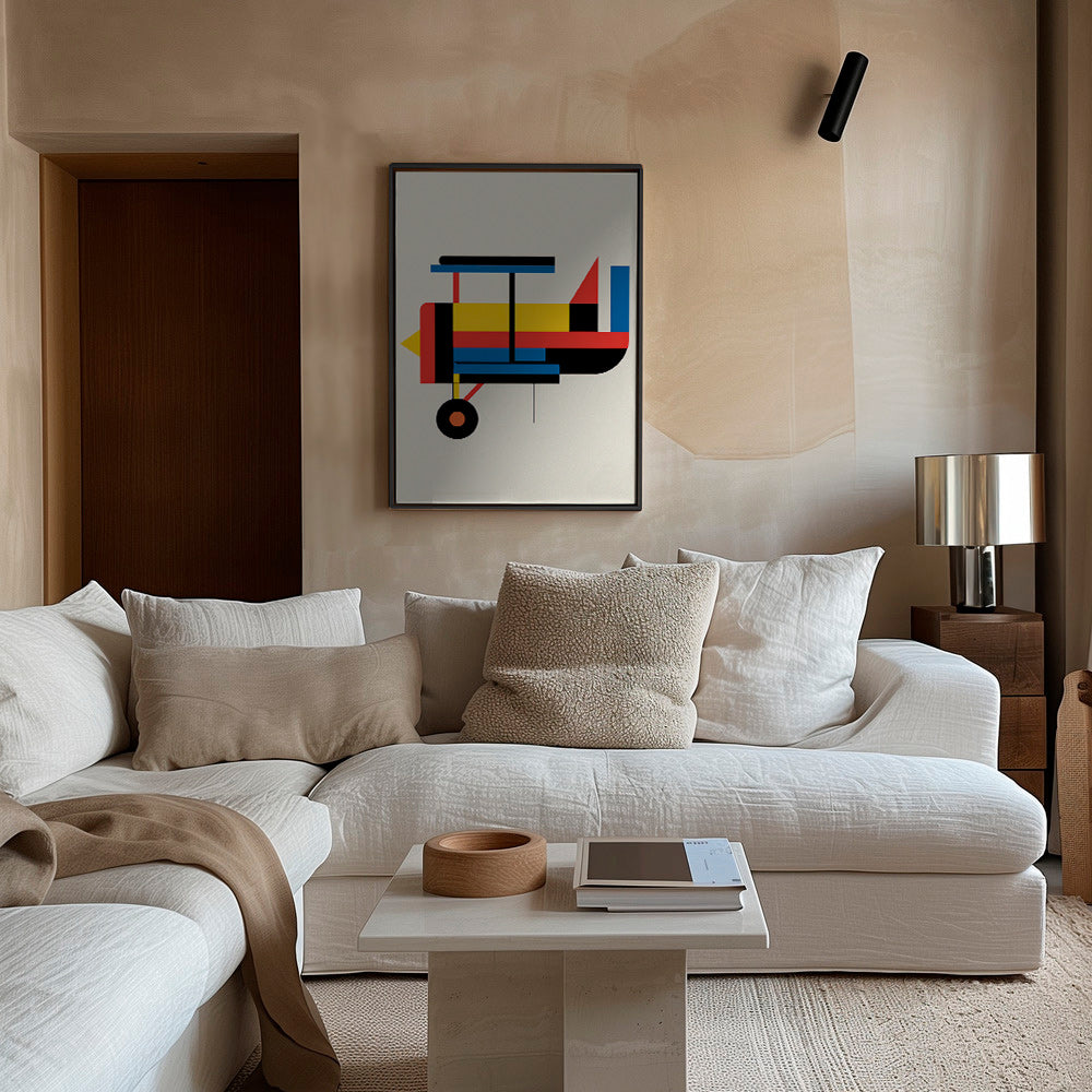 Cuadro geométrico biplano estilizado – Canvas1