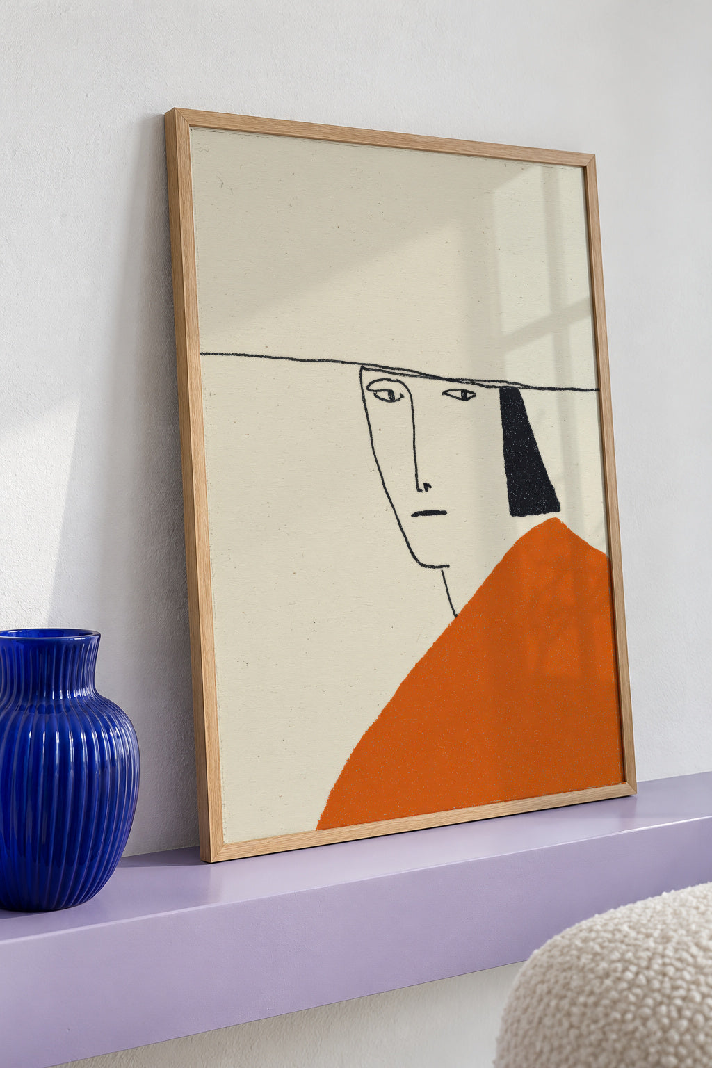 Orange Portrait - Framed poster detail