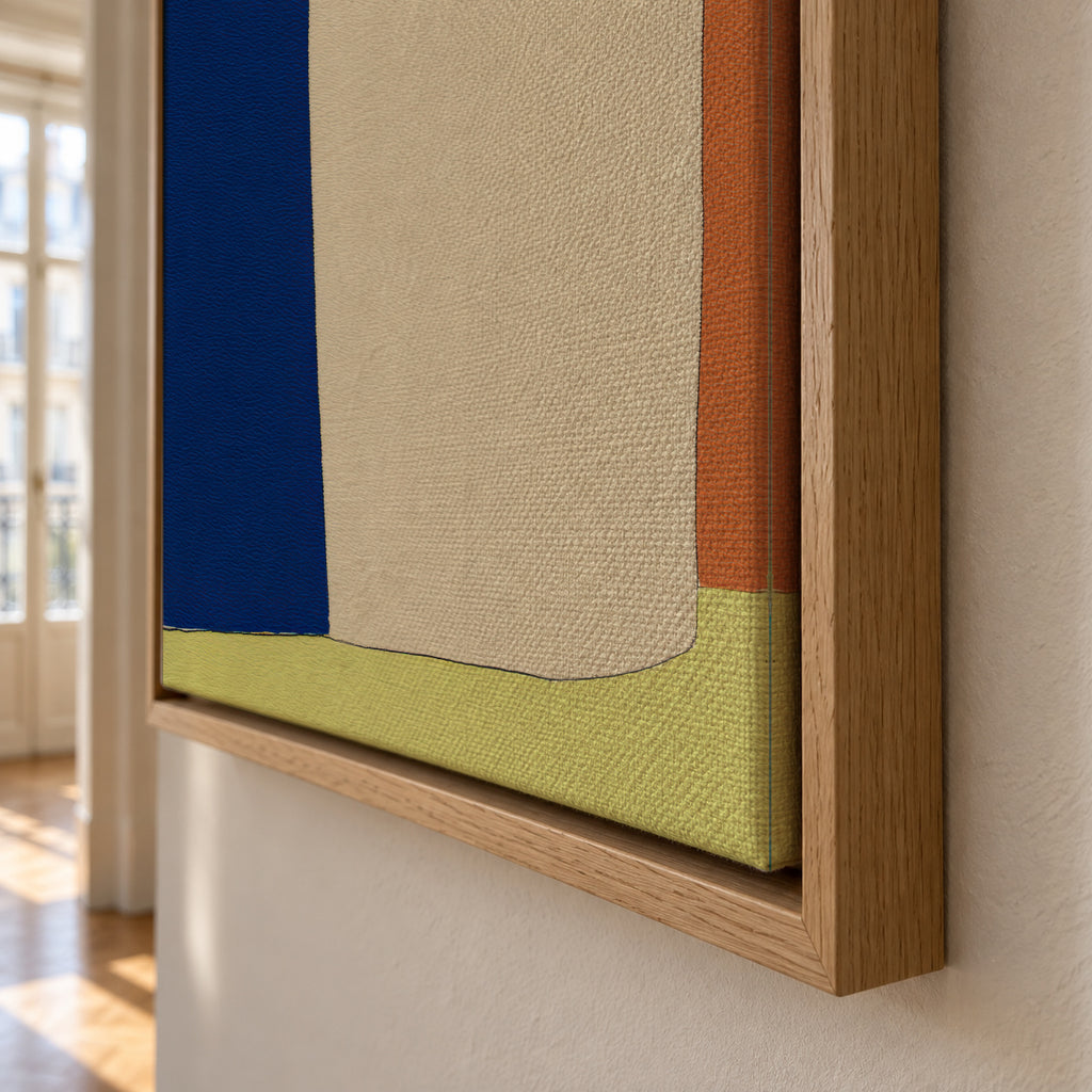 Soft Edge - Framed canvas detail