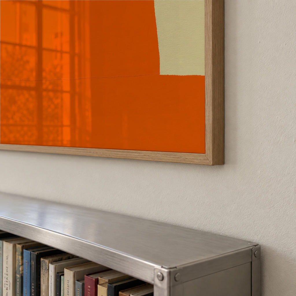 Orange Field - Framed poster detail