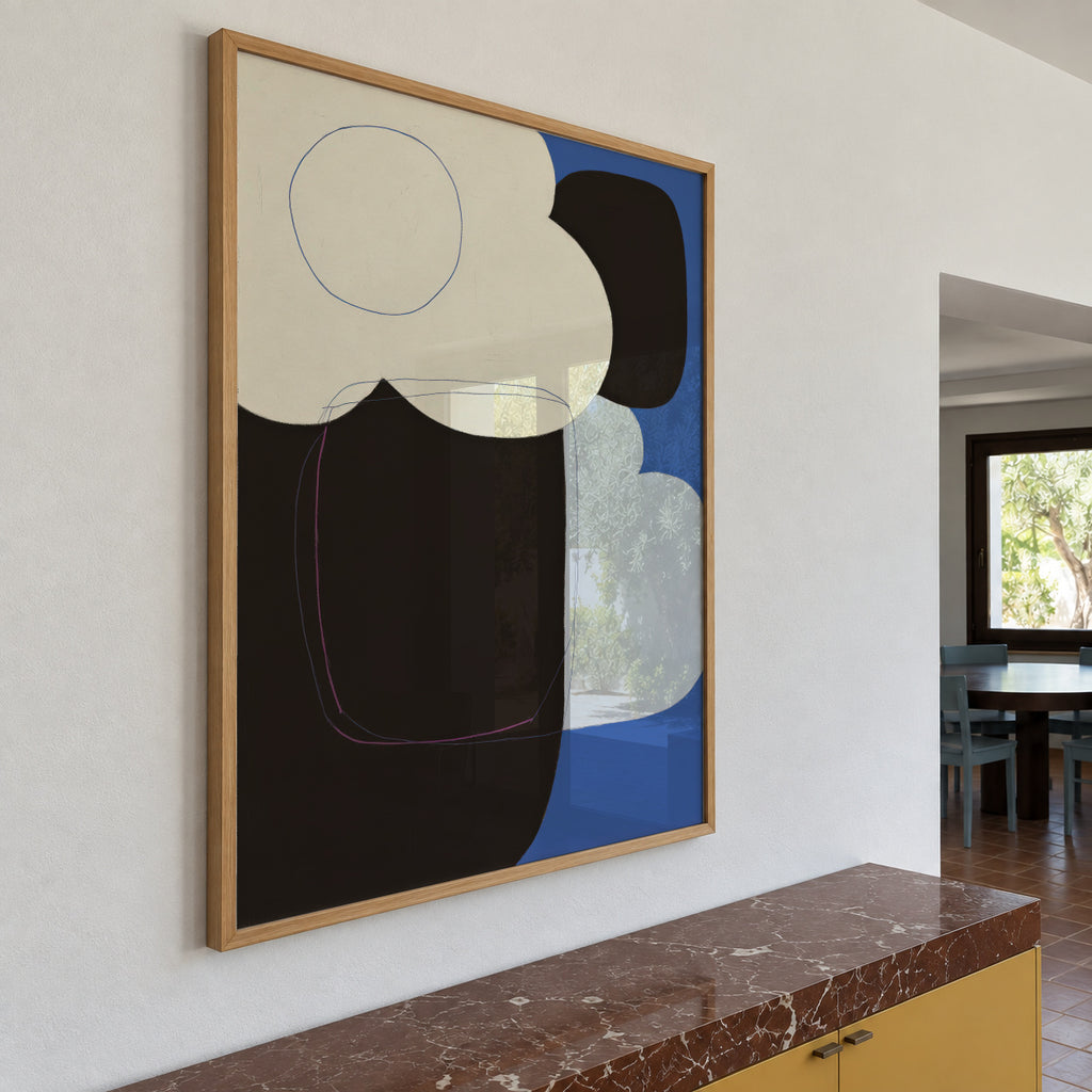 Midnight Forms - Framed poster in an interior