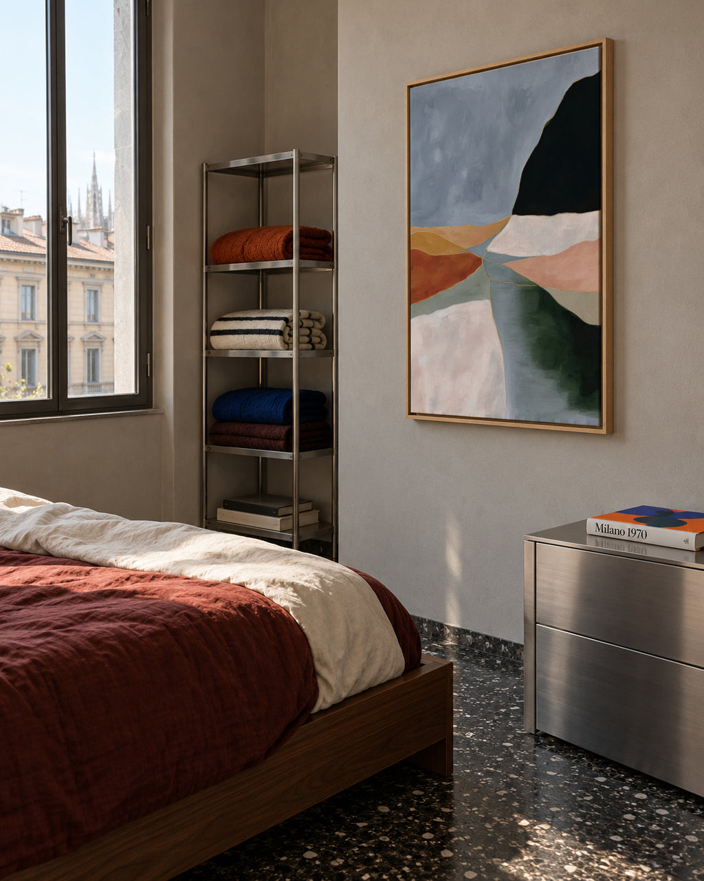 Northern Valley - Framed canvas in an interior