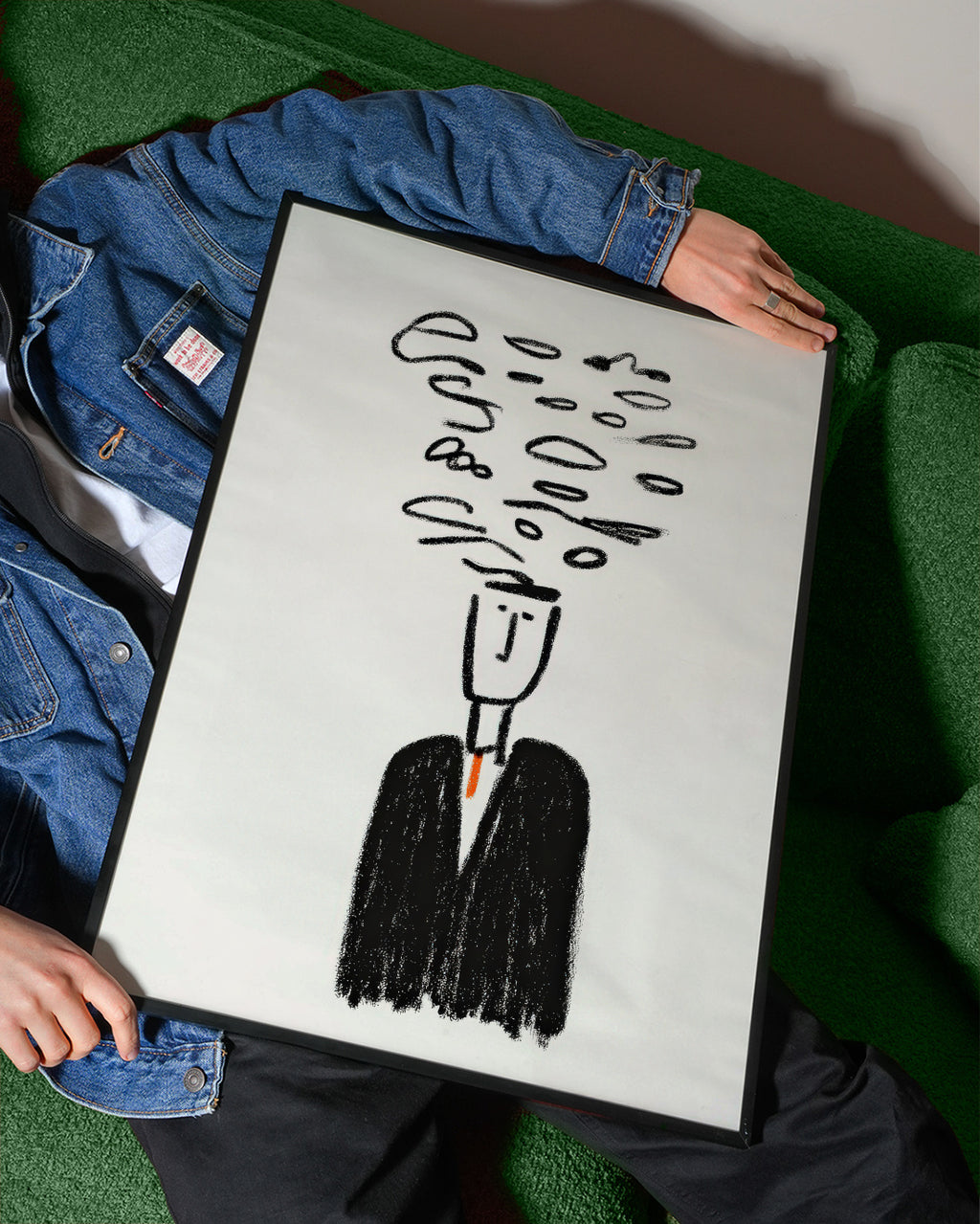 Smoke Thoughts - Framed poster detail