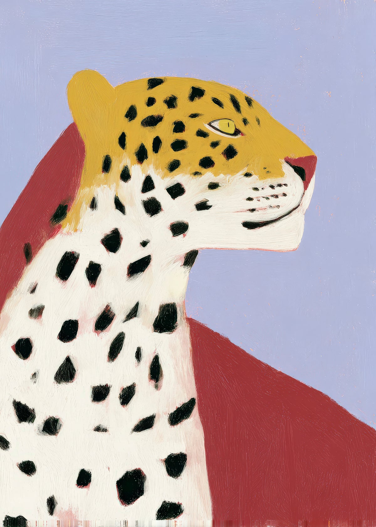 Lavender Leopard - Unframed art print