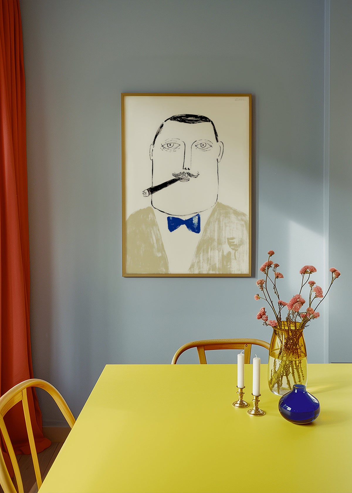 Ilustración de caballero con puro – Product3
