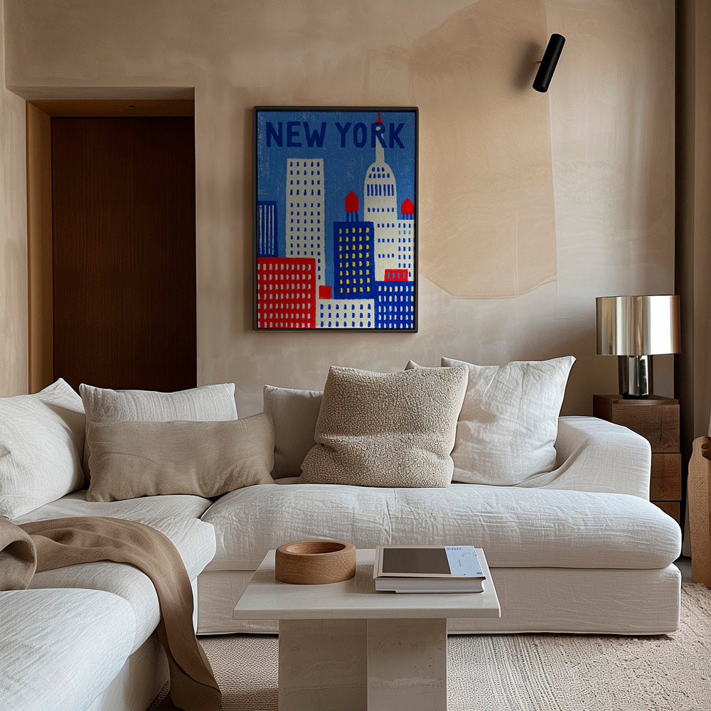 Cuadro de ciudades New York ilustrado – Canvas2
