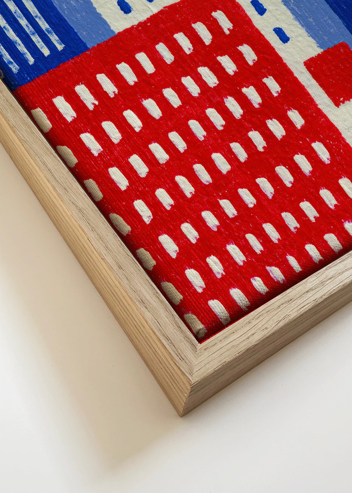 Manhattan Blue - Framed canvas detail