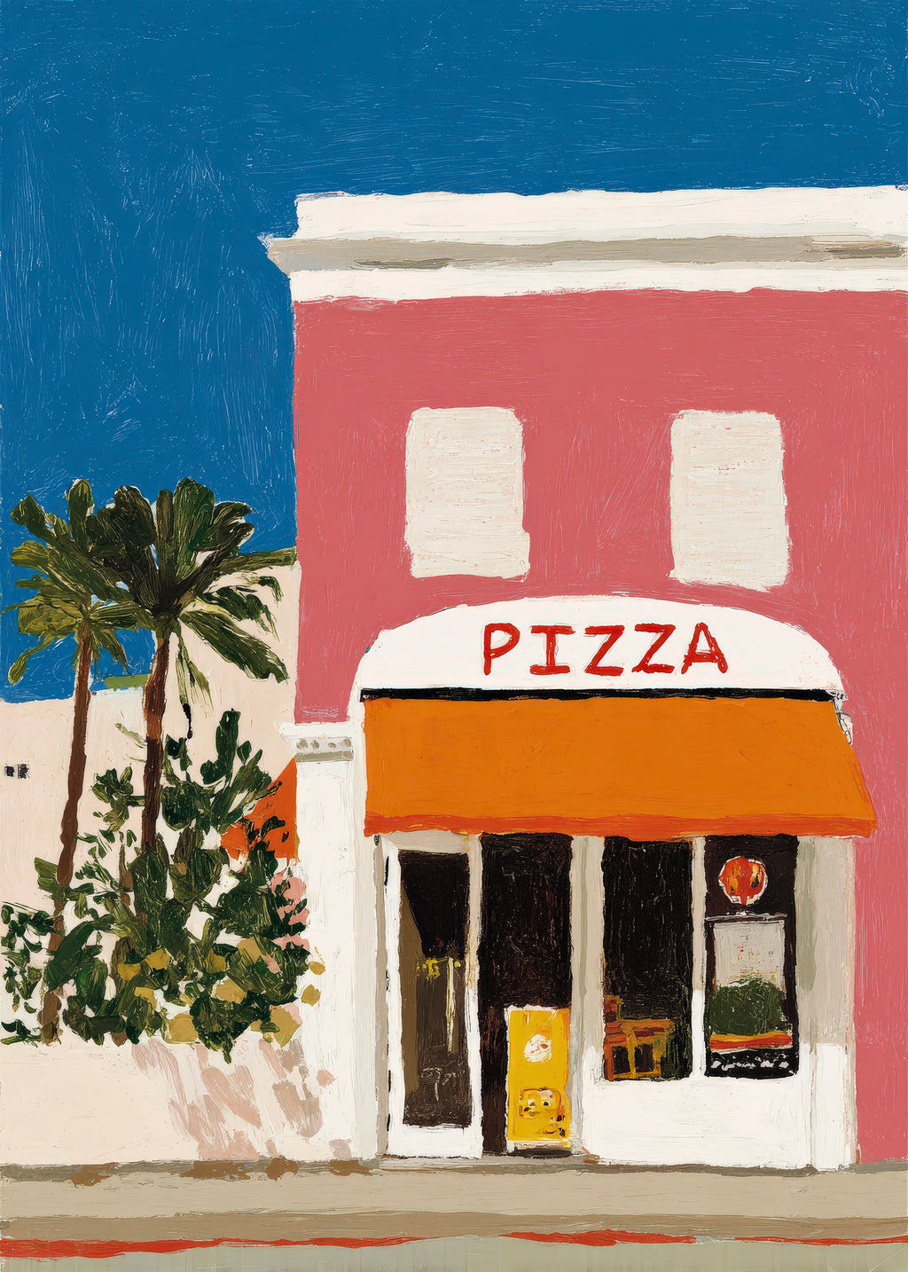 Pizza Club - Unframed art print