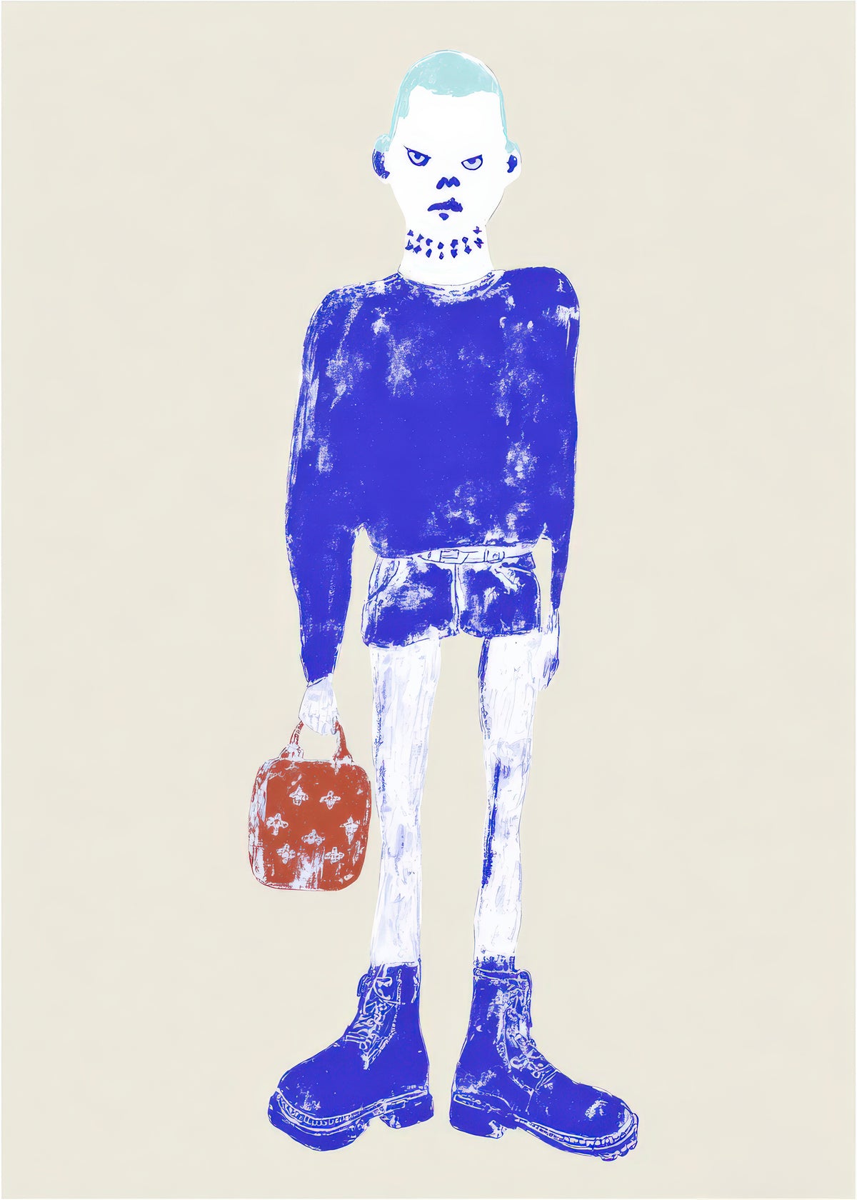 Blue Walker - Unframed art print