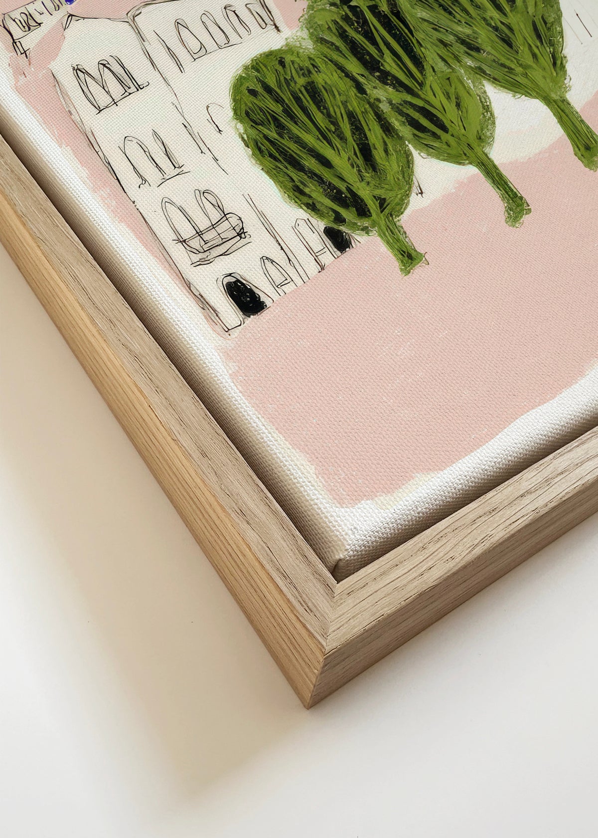 Sagrada Night - Framed canvas detail