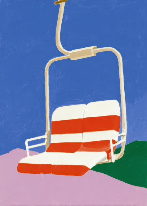 Empty Chairlift - Unframed art print