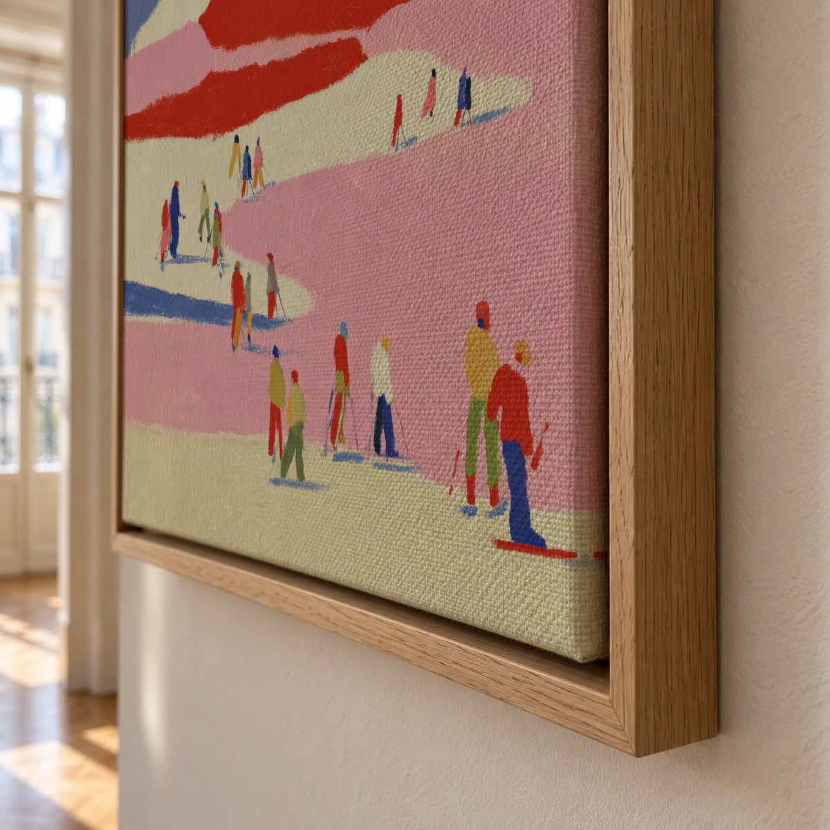 Red Mountain - Framed canvas detail