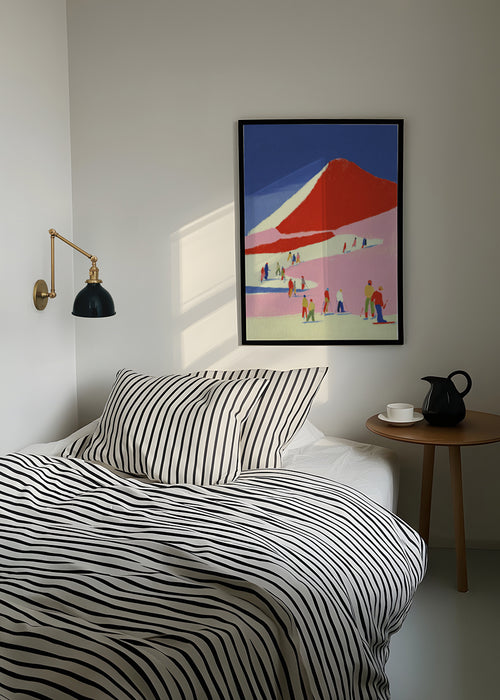Red Mountain - Framed poster in an interior