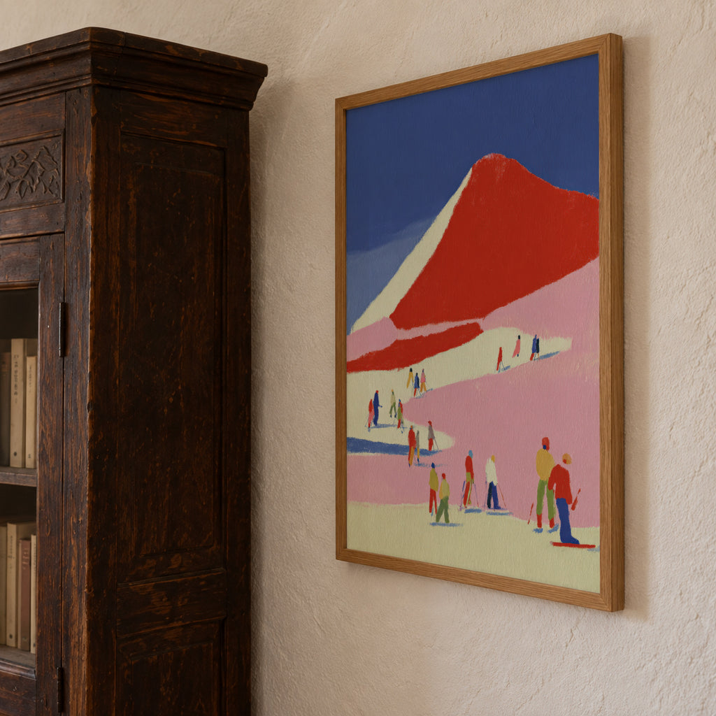 Red Mountain - Framed poster detail
