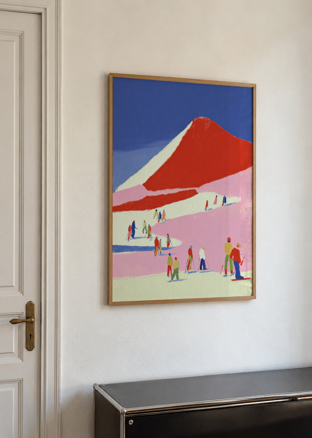 Red Mountain - Framed poster in an interior