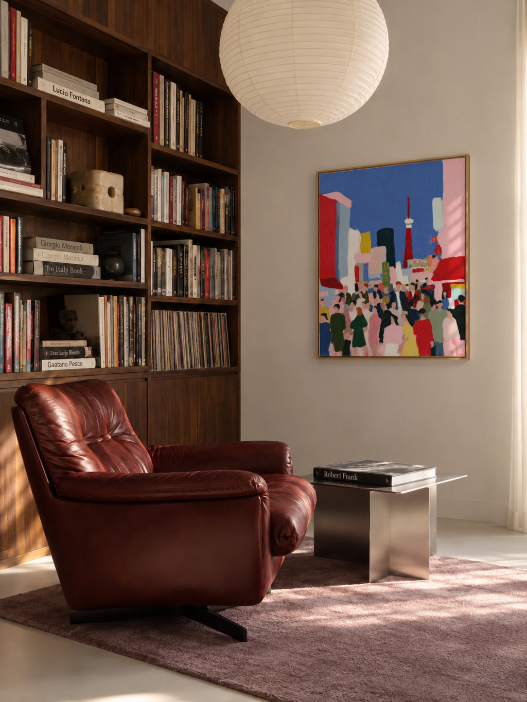 Tokyo Crossing - Framed canvas in an interior