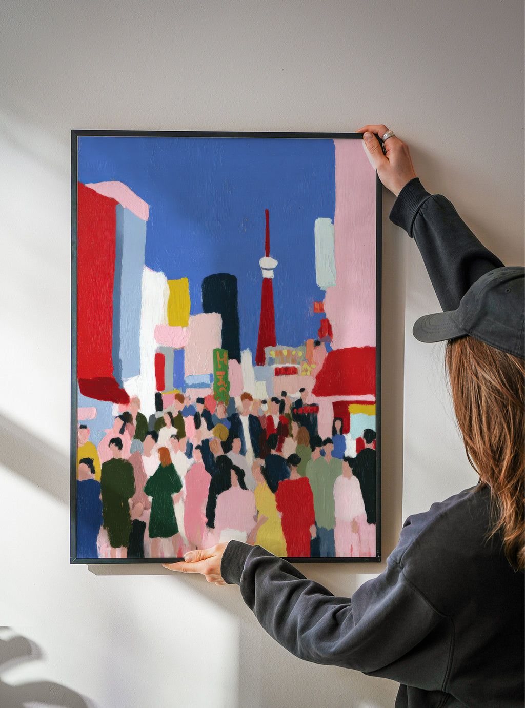 Tokyo Crossing - Framed poster detail