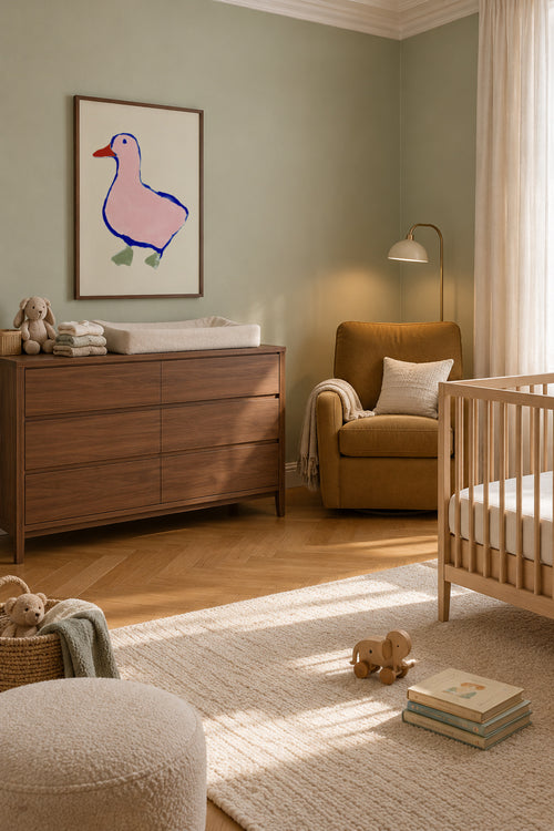 Soft Duckling - Framed poster in an interior