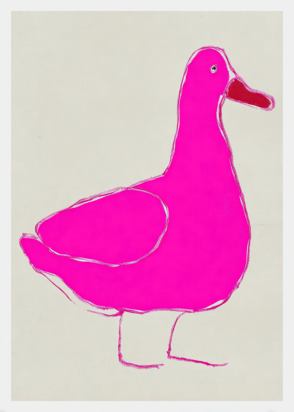 Pink Duck - Unframed art print