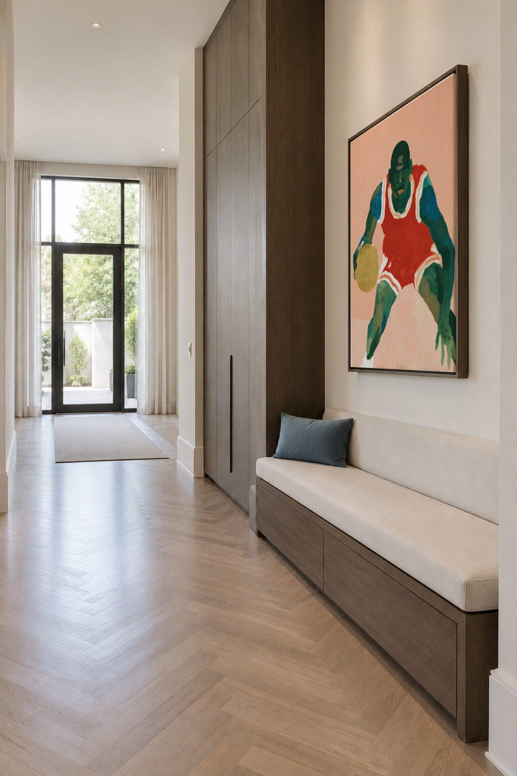 Basketball Legend - Framed canvas in an interior