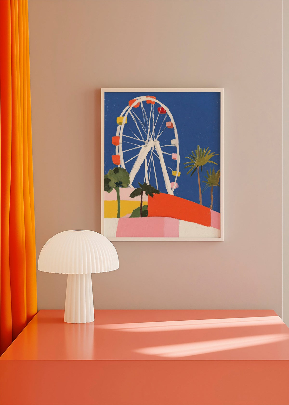 Cuadro de ciudades con noria colorida – Product3