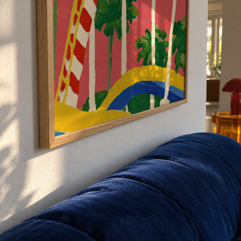 Summer Coaster - Framed poster detail