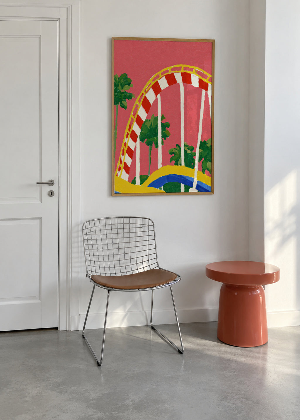 Summer Coaster - Framed poster in an interior