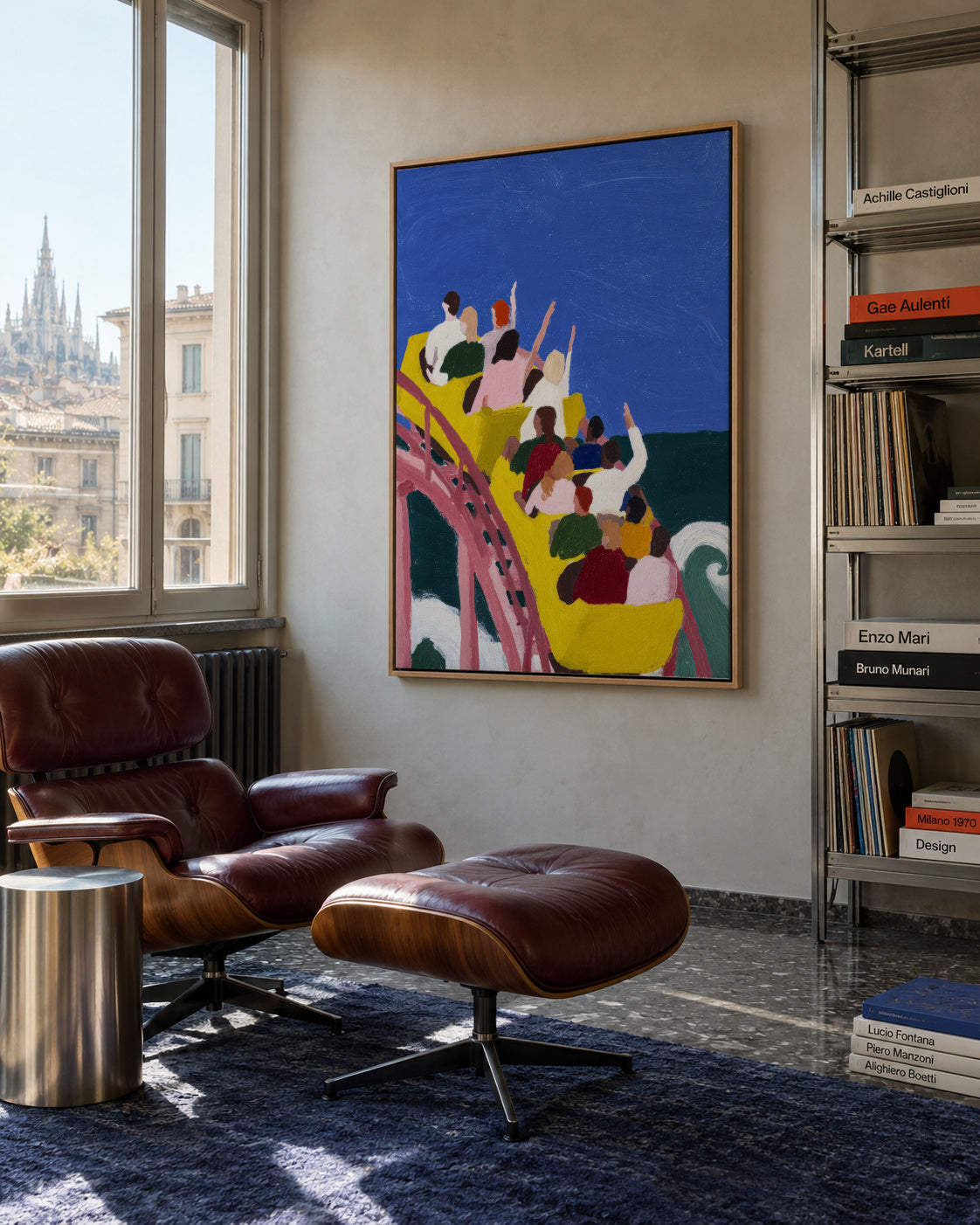 First Drop - Framed canvas in an interior