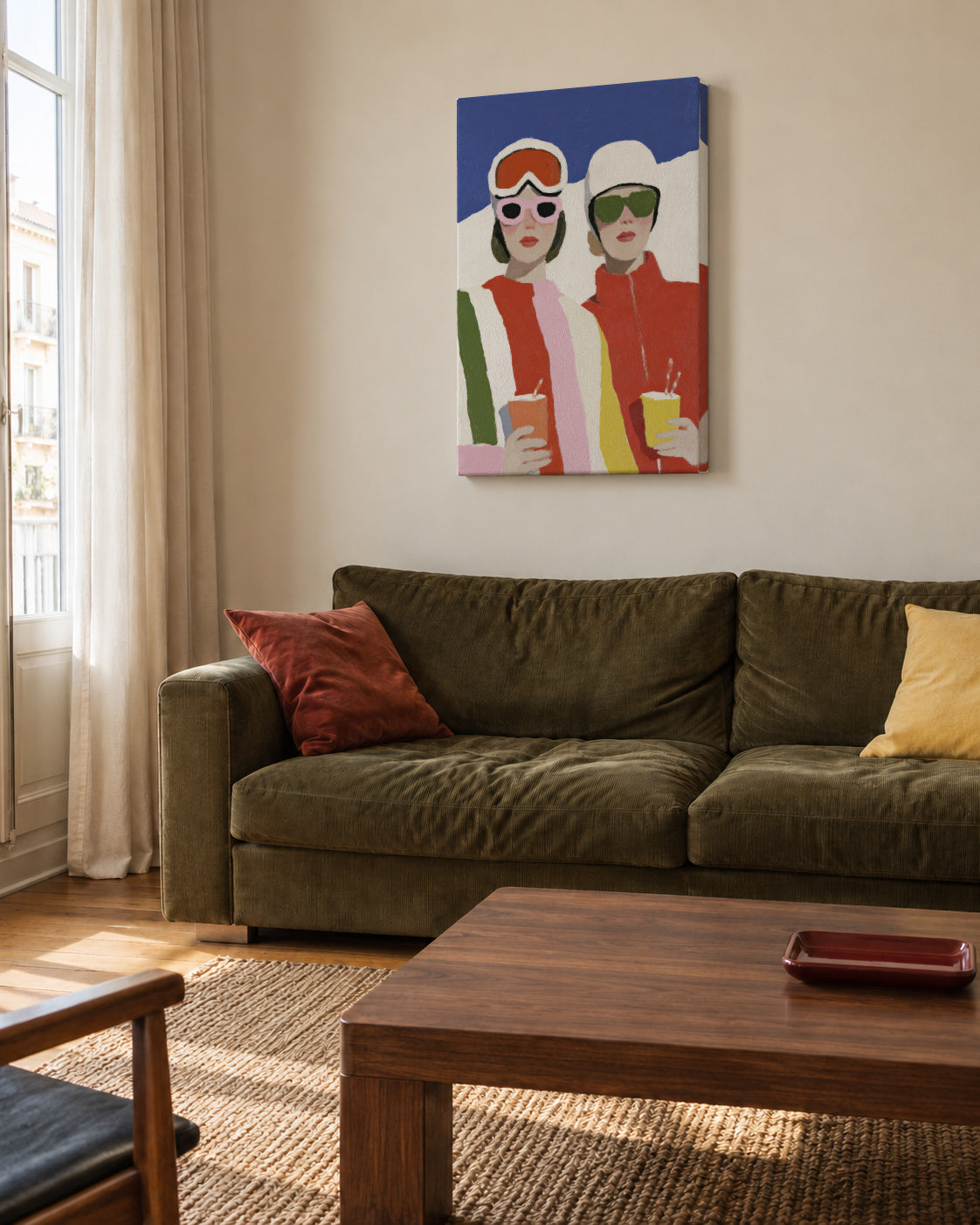 Après Ski - Unframed canvas in an interior