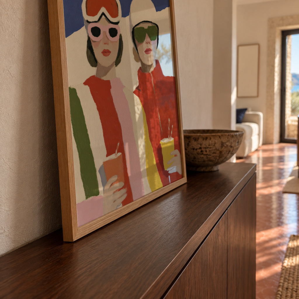 Après Ski - Framed poster in an interior