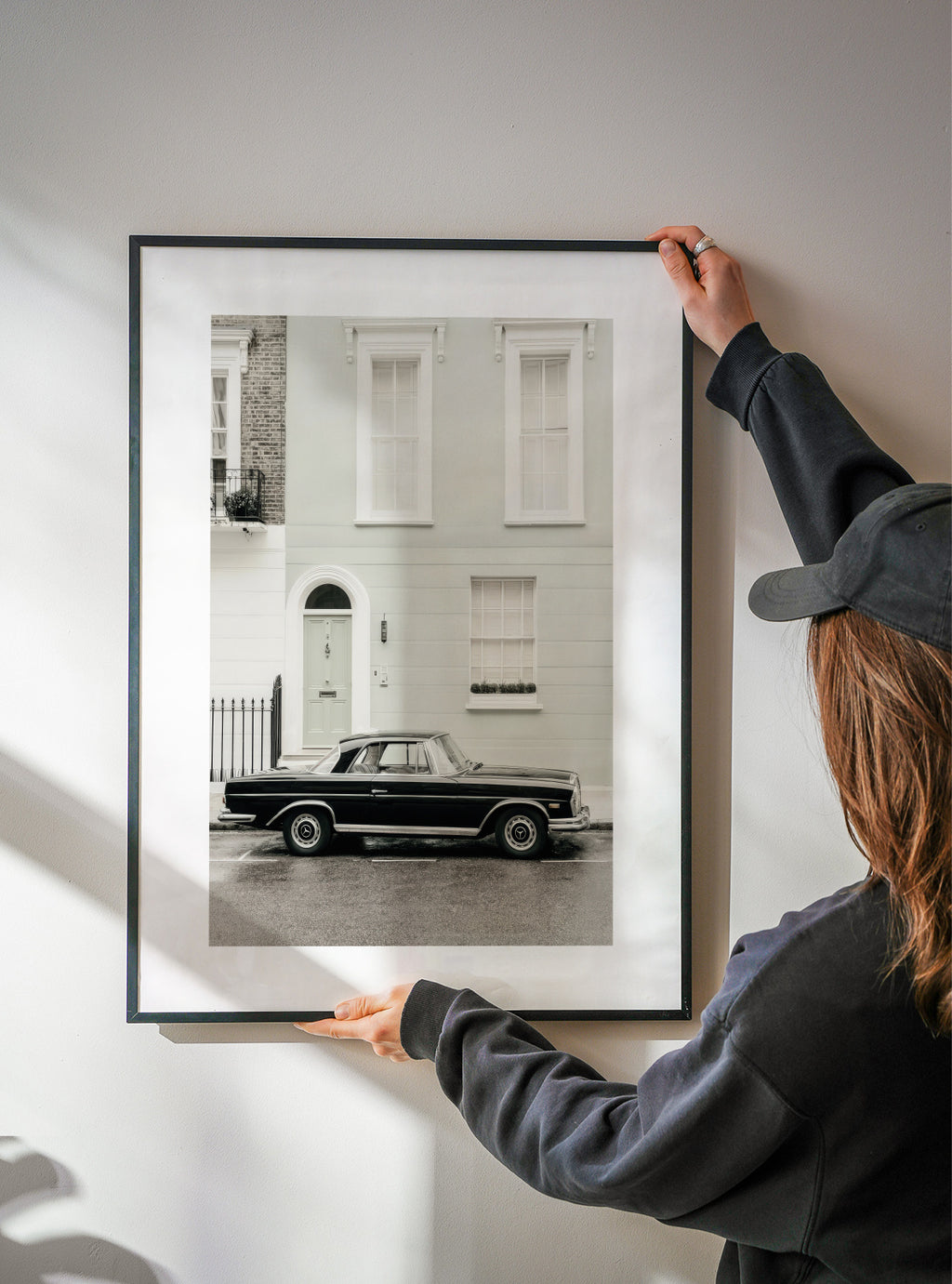 Paris Car - Framed poster detail