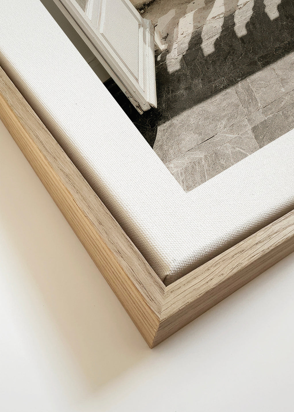 Sea Balcony - Framed canvas detail