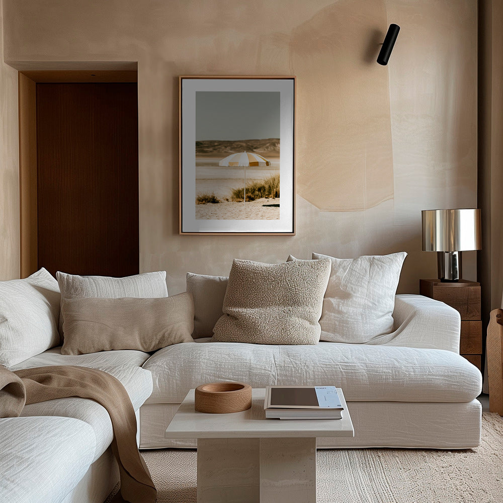 Cuadro de paisaje con sombrilla de playa – Canvas2