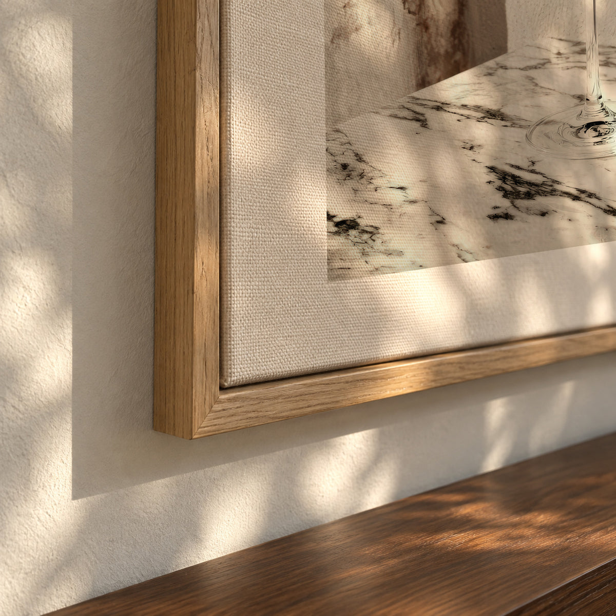 Martini Light - Framed canvas detail